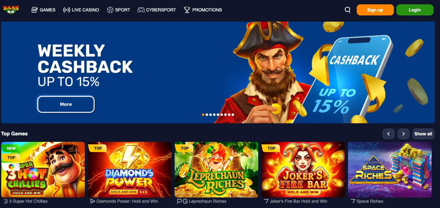 Basswin Casino Games